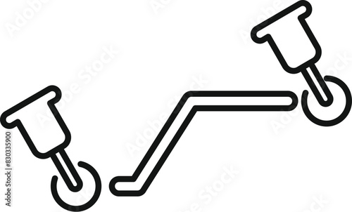 Simple line graph illustration showing trend fluctuations, ideal for financial concepts
