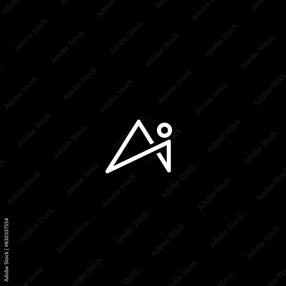 AI initial monogram vector icon illustration
AI initial monogram vector icon illustration