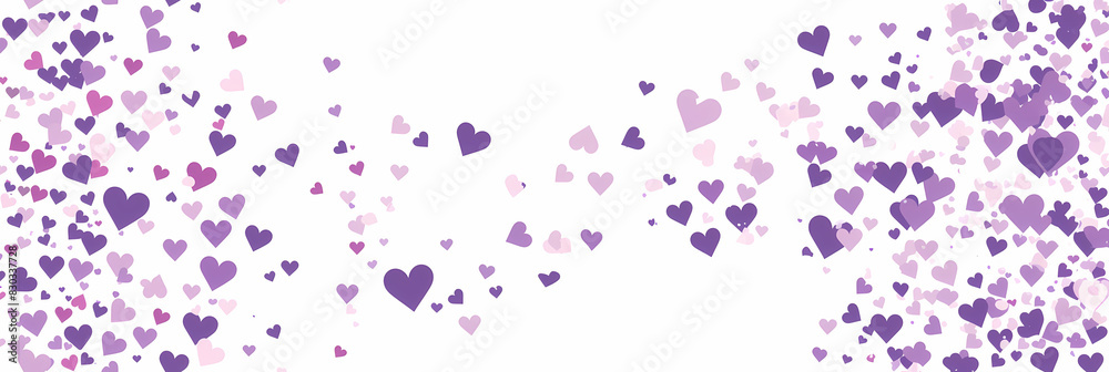 Simple Subtle Vector Design Template with Lots of White and Purple Hearts - Minimalist Love Theme Simple Subtle Vector Design Template with Lots of White and Purple Hearts - Minimalist Love Theme
