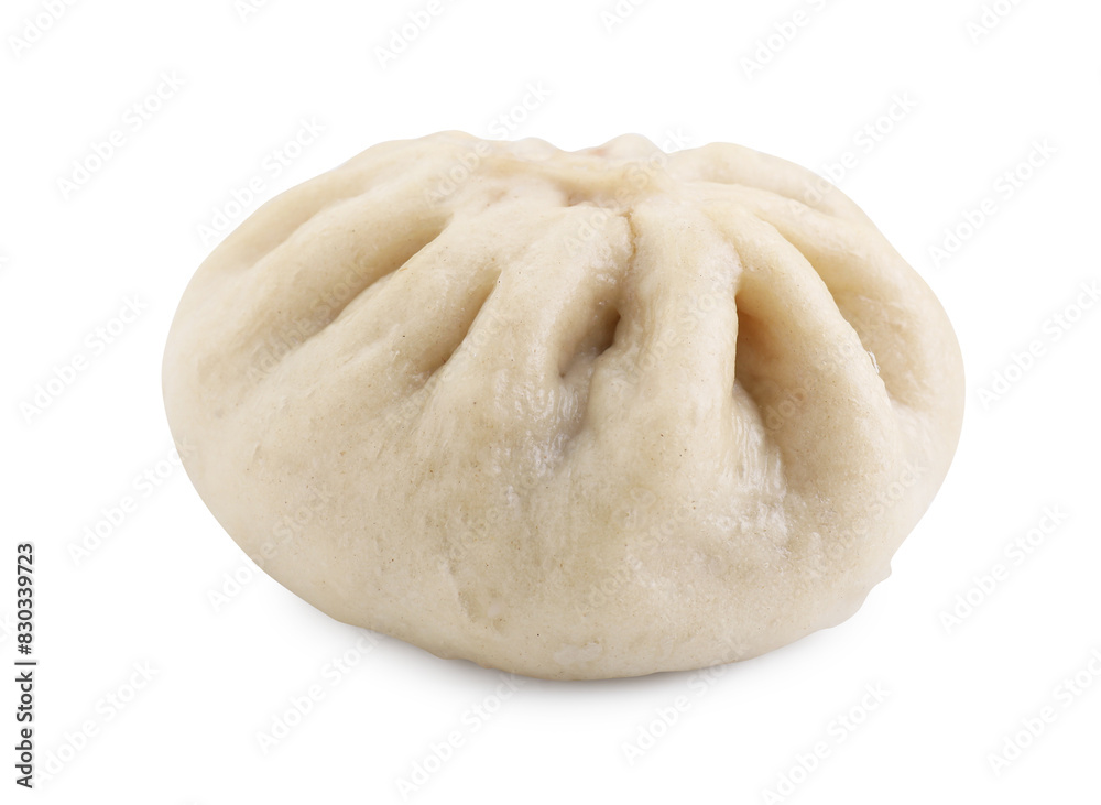 Delicious bao bun (baozi) isolated on white Delicious bao bun (baozi) isolated on white
