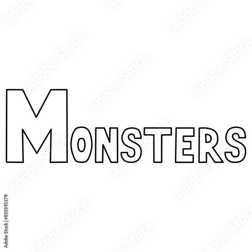 Monsters Outline