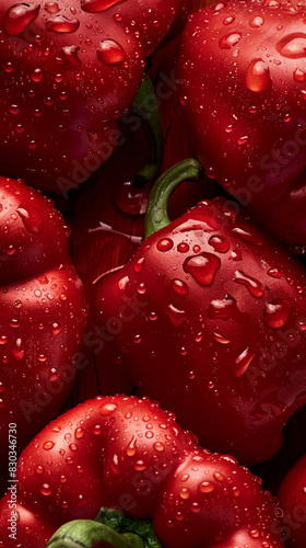 red pepper drops on the table