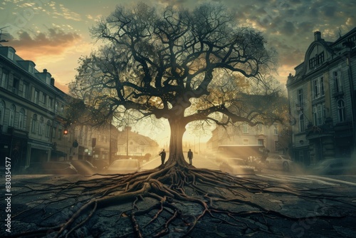 Genealogy tree concept illustration	
 photo