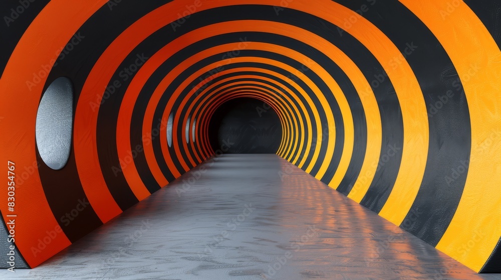 Obraz premium Hypnotic patterns, smooth color transitions, and mesmerizing elements.