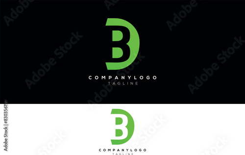 DA Logo initially merged the letter D with B, BD, and DB logo design
