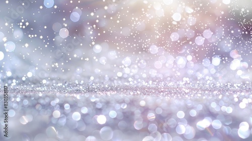 Sparkling white glitter background shines