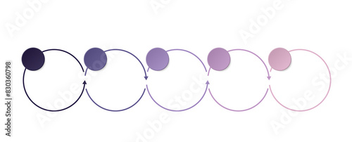 Infographic process design 5 options or steps.