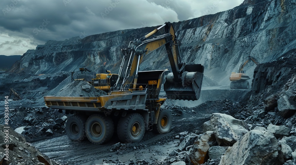 excavation vehicles working in the field excavation vehicles working in the field