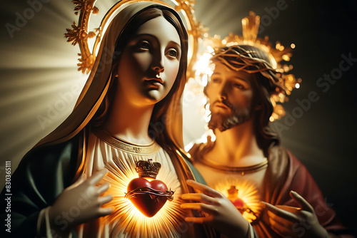 Sagrado Coração de Jesus, Sagrados Corações, Imaculado Coração de Maria, Imaculado Coração