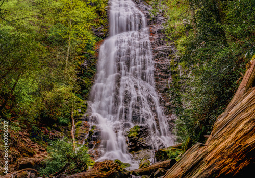 Majestic Mingo Falls: A Spectacular Cascade in the Smoky Mountains photo