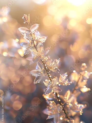 close-up plants with dew