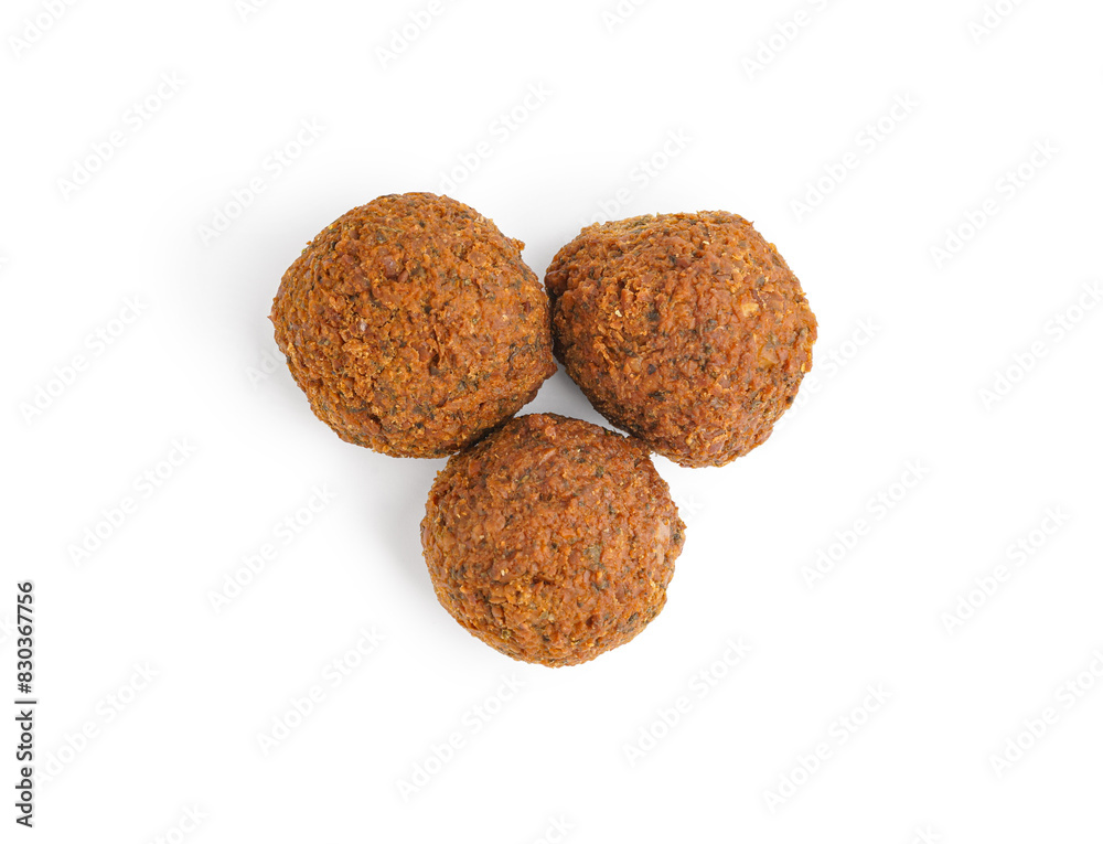 Delicious falafel balls on white background Delicious falafel balls on white background