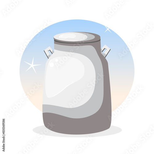 A container of milk vector illustration