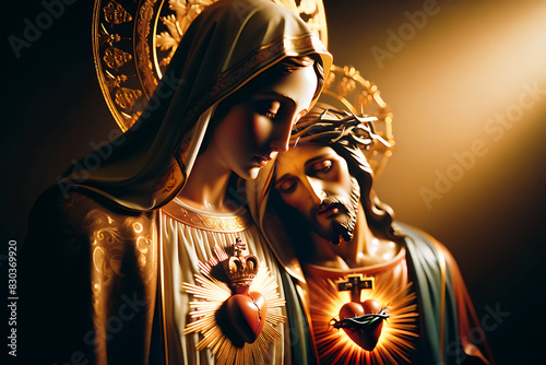 Sagrados Corações, Sagrado Coração de Jesus, Sagrado Coração de Maria, Imaculado Coração de Maria