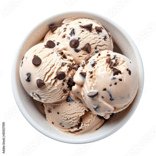 Bowl of Chocolate Chip Ice ...