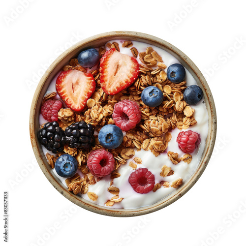 Bowl of Yogurt with Granola...