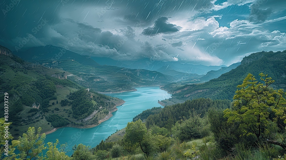 from the drone's eyes capture beautiful views of mountains and sea from the drone's eyes capture beautiful views of mountains and sea