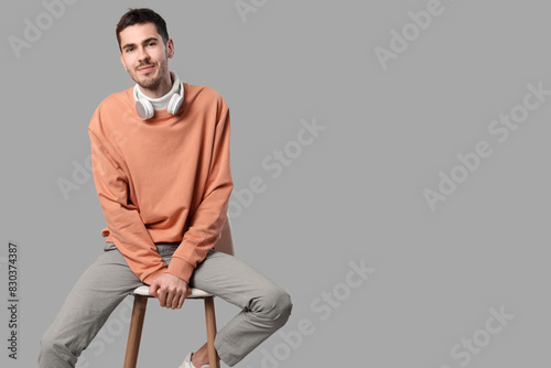 Handsome young man in styli...