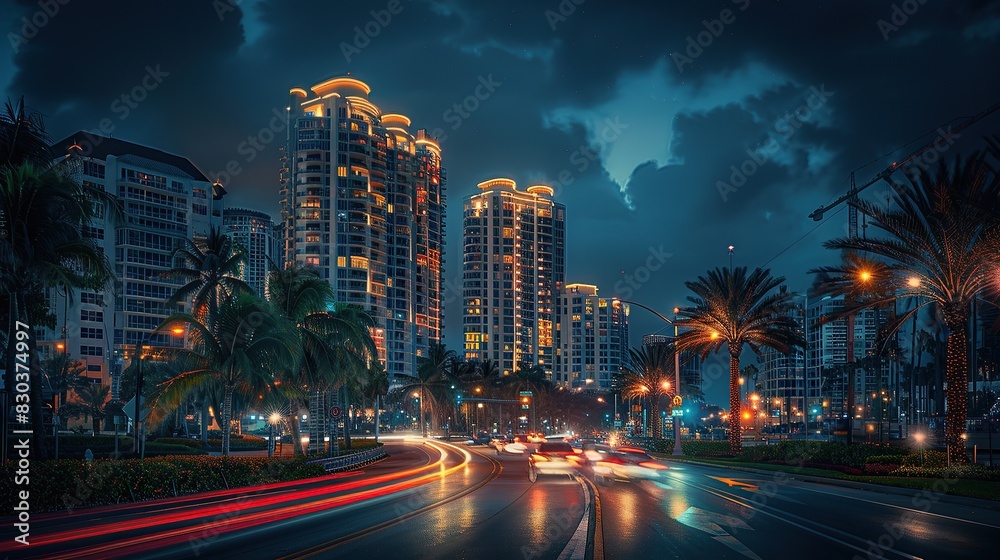 Fototapeta premium building with a digital system