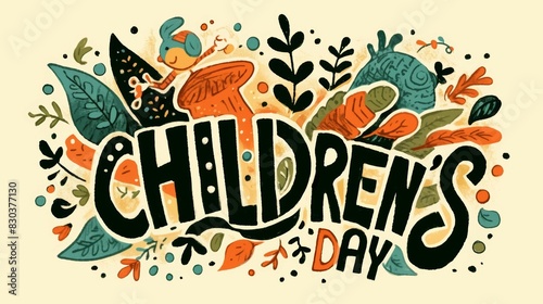 The text reads Children s Day in bold letters