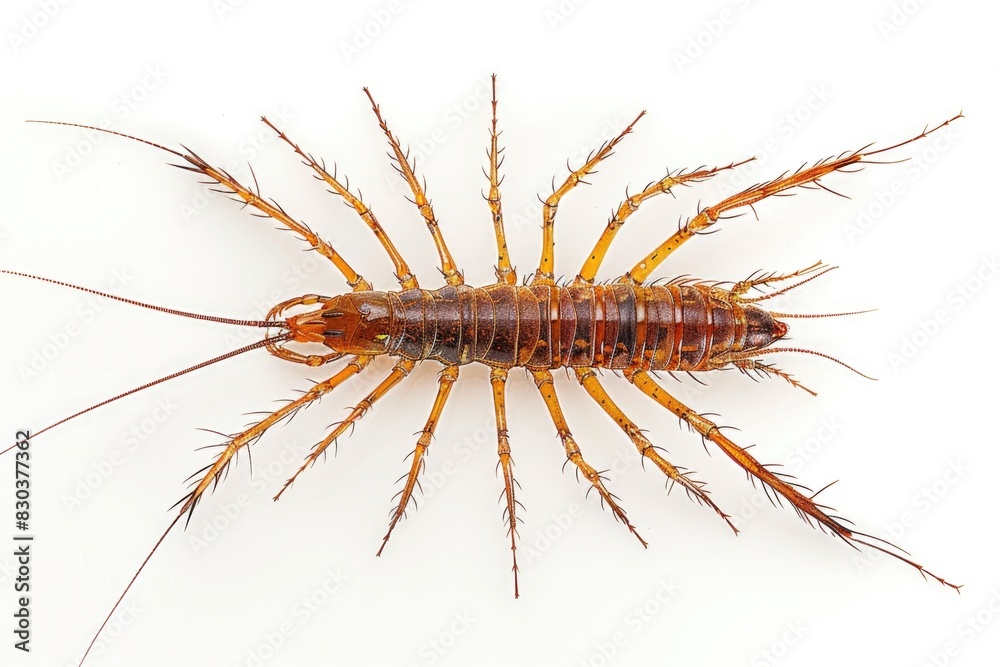 Detailed close up of a bug on a white surface. Perfect for science projects or educational materials Detailed close up of a bug on a white surface. Perfect for science projects or educational materials