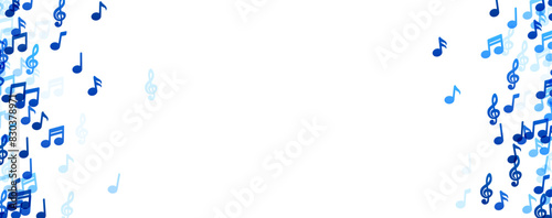 Melodic Blue Music Note Wave