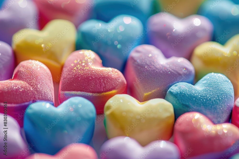 A close up image of a bunch of candy hearts. Perfect for Valentine's Day projects A close up image of a bunch of candy hearts. Perfect for Valentine's Day projects