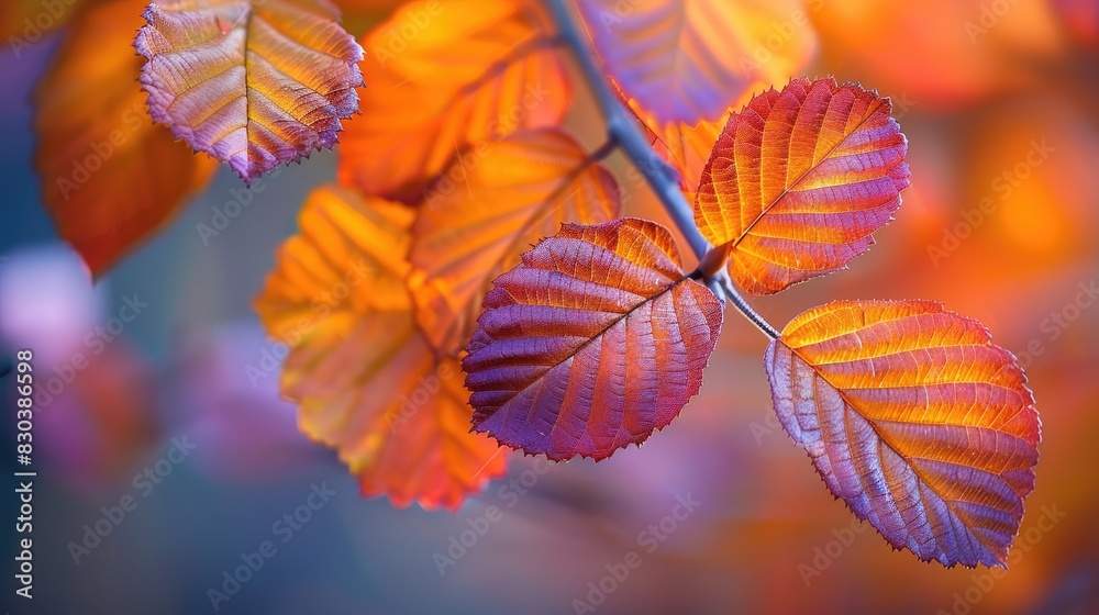 Obraz premium Close up photography of the enchanting colors of autumn foliage