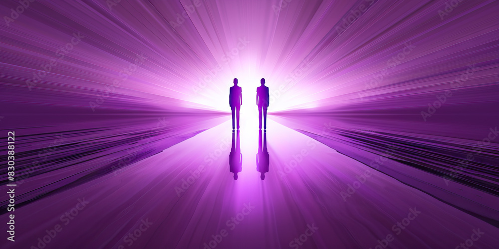 Equality (Purple): Two figures standing on equal ground, symbolizing equality and justice. Equality (Purple): Two figures standing on equal ground, symbolizing equality and justice.