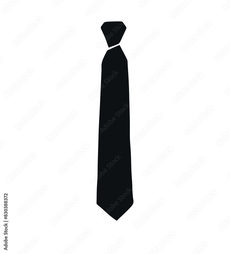 Vector hand drawn doodle sketch tie isolated on white background Vector hand drawn doodle sketch tie isolated on white background