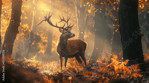 Captivating wilderness vibes await in the forest with stunning deer imagery Get it now © Emin