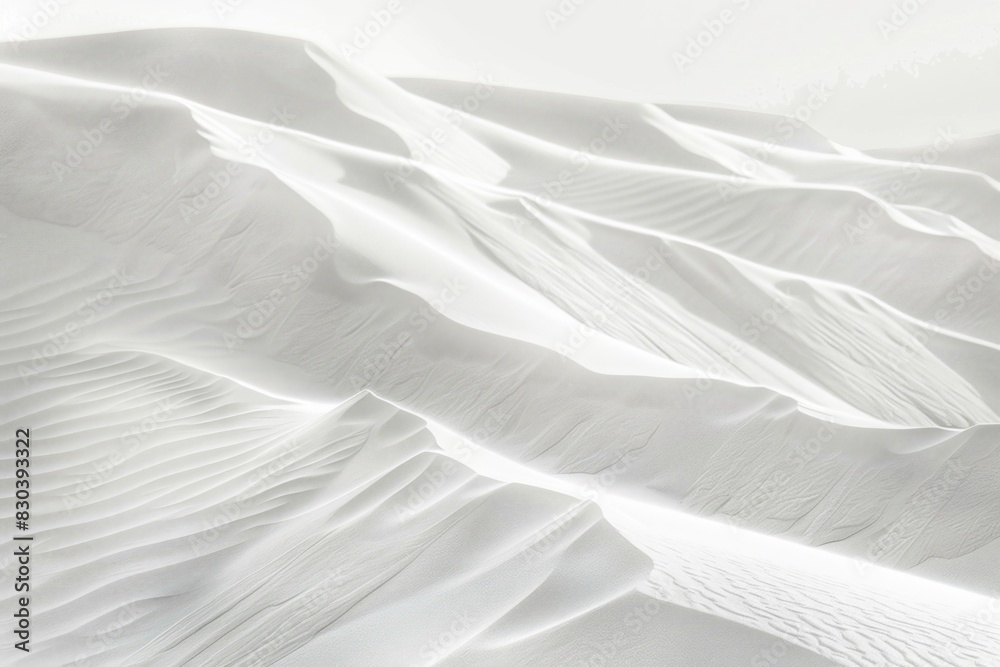 Obraz premium White textured background with smooth and flowing patterns of abstract design