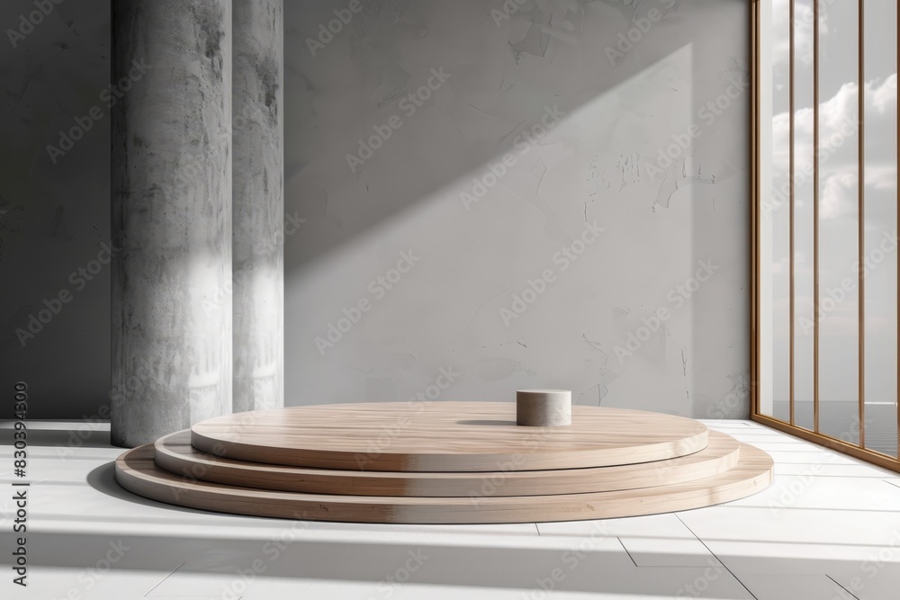 Aesthetic Minimalist Empty Podium Aesthetic Minimalist Empty Podium