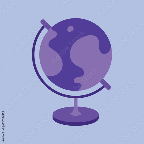 terrestrial globe vector icon. school desk world globe icon vector. world globe icon illustration. desk globe icon