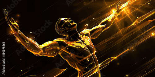Empowerment (Gold): A figure with arms raised in triumph, symbolizing empowerment and strength