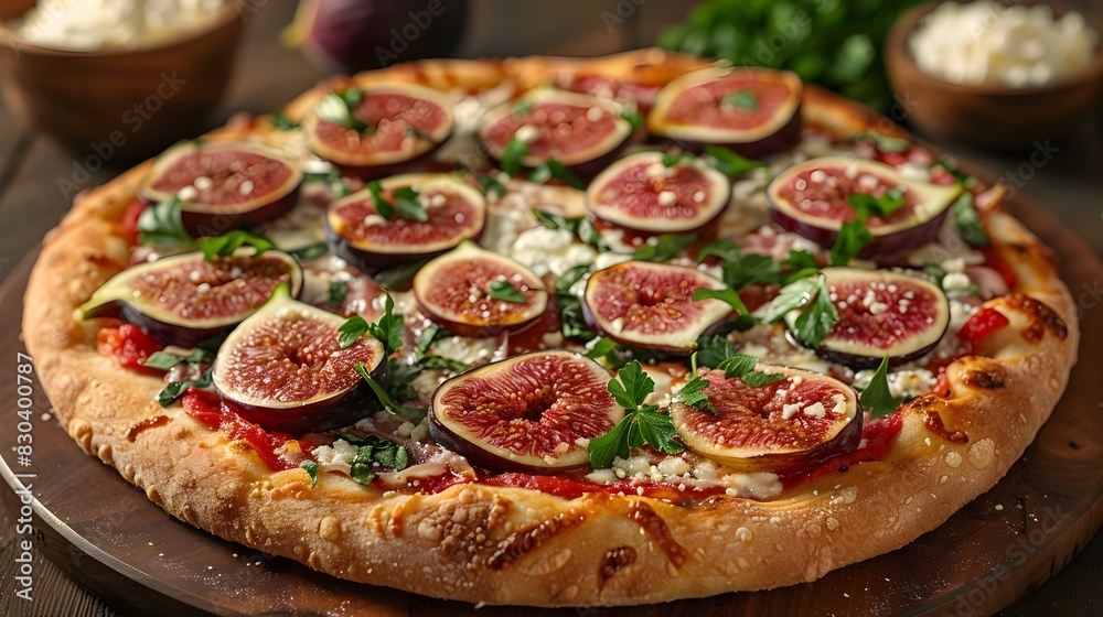 Unconventional Pizza with Fresh Figs and Goat Cheese A Culinary Masterpiece