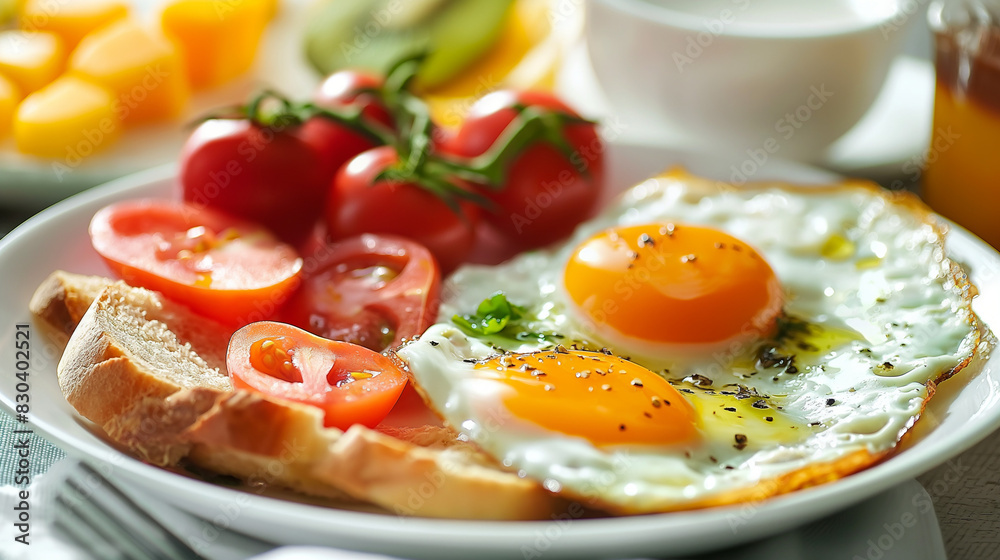 fried eggs with tomatoes fried eggs with tomatoes