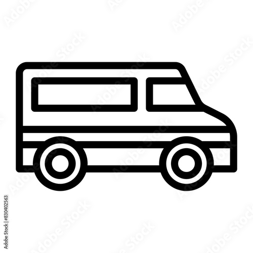 mini van icon ilustration