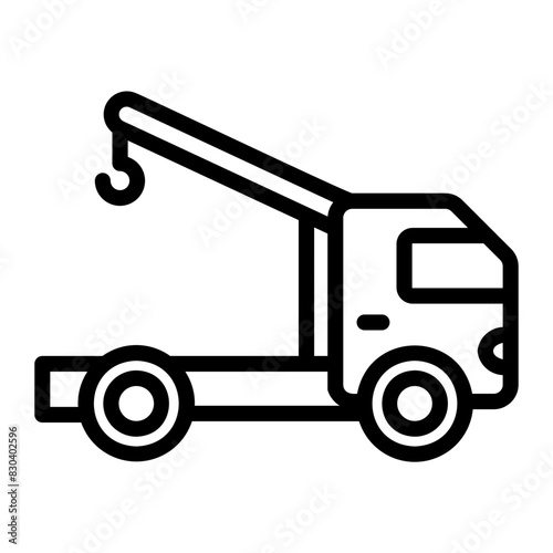 tow truck icon ilustration