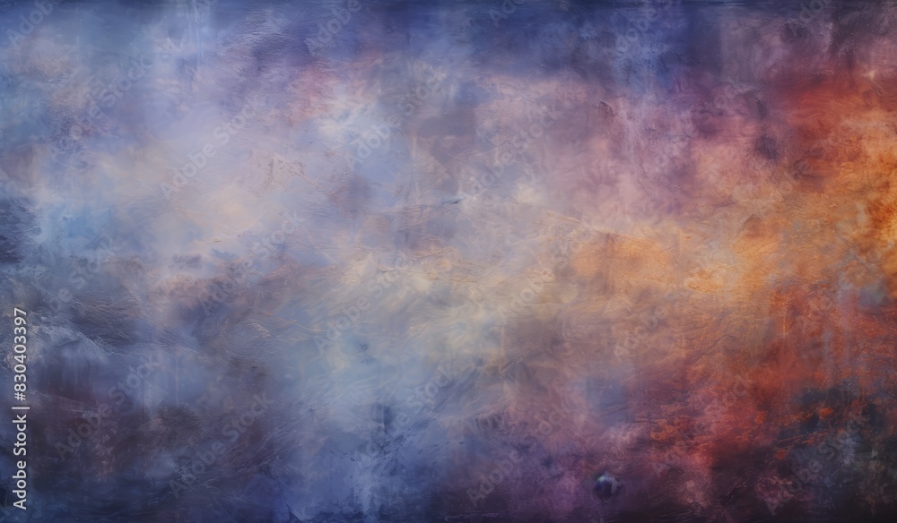 Obraz premium Celestial Walls Abstract Landscapes in Dark Hues.