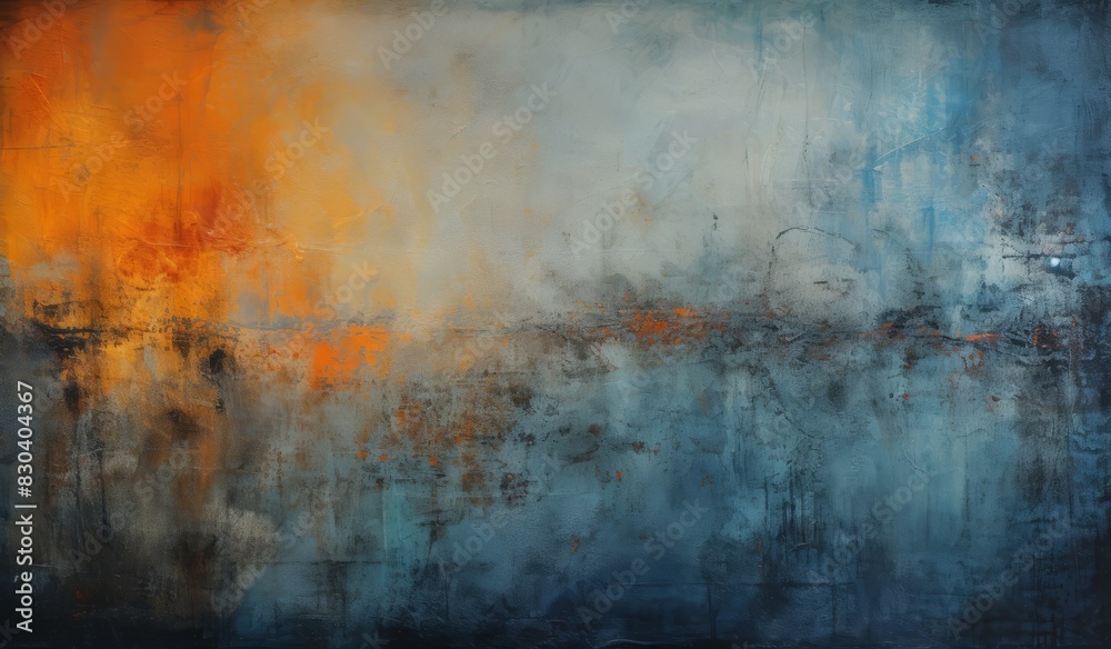 Fototapeta premium Sky-Blue Twilight A Study in Contrasting Tones. 