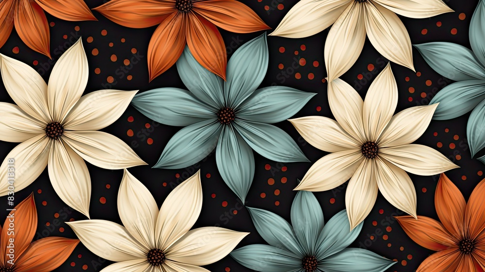 Abstract exotic flowers backgrounds pattern Abstract exotic flowers backgrounds pattern