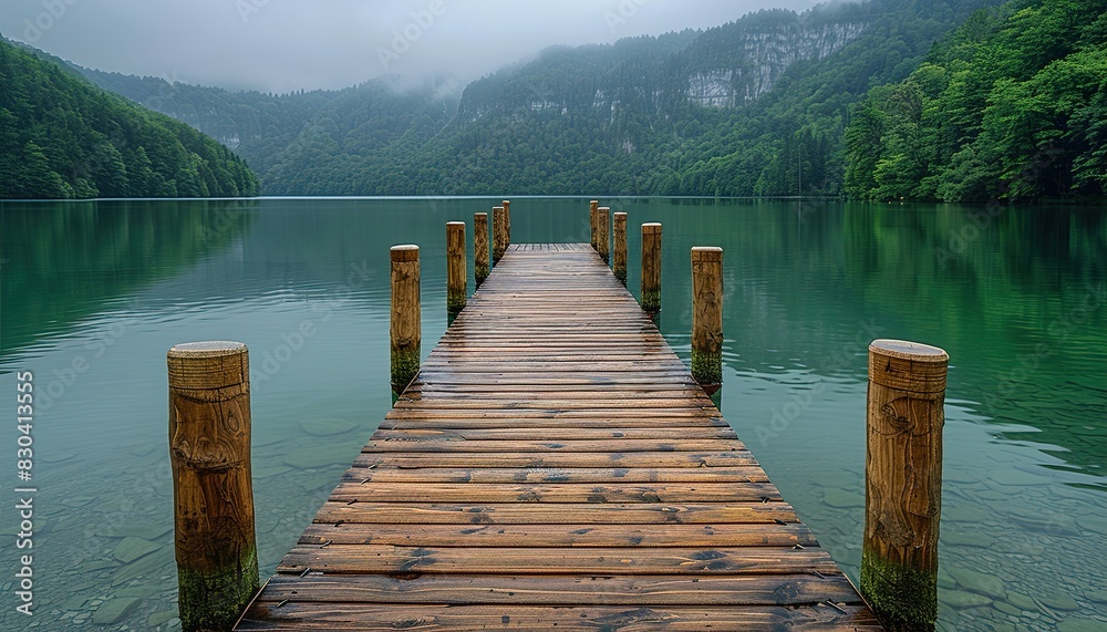 Naklejka premium river bridge UHD Wallpapar