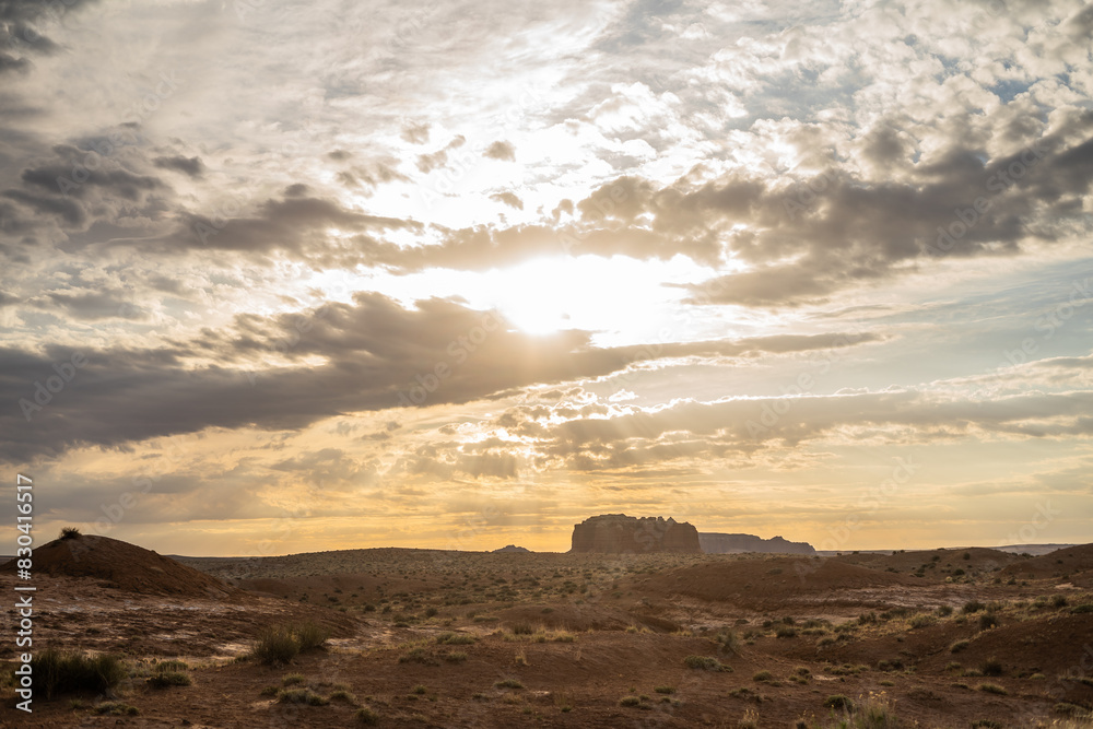 Goblin Valley Scene Landscape in Utah Gray Overcast Sky Goblin Valley Scene Landscape in Utah Gray Overcast Sky