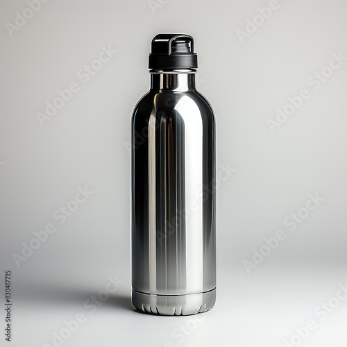 Aluminium water bottle For Mock up