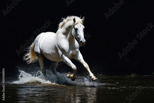 Running horse  Realistic images of wild animal
