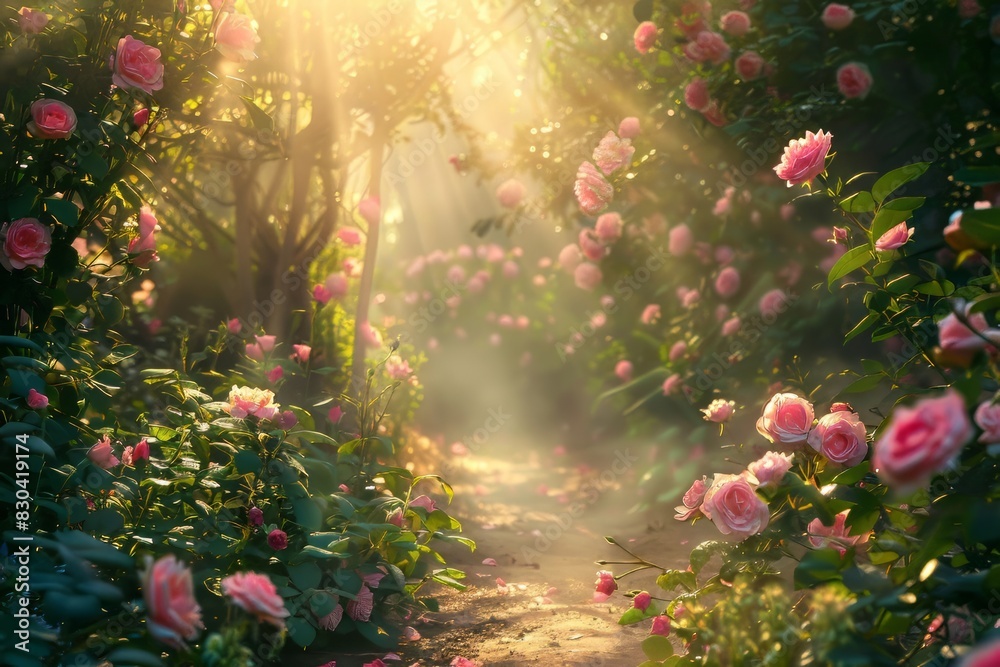 Fantasy Pink Rose Garden 