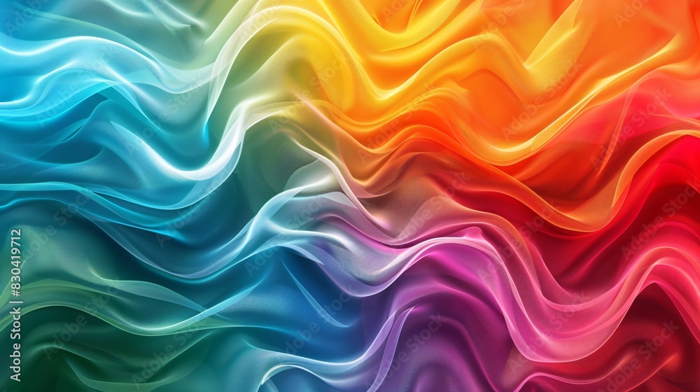A Vibrant and Colorful Abstract Wave Pattern in Soft Pastel Colors - Generative AI A Vibrant and Colorful Abstract Wave Pattern in Soft Pastel Colors - Generative AI