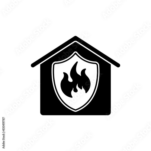 fire station concept line icon. Simple element illustration. fire station concept outline symbol design.