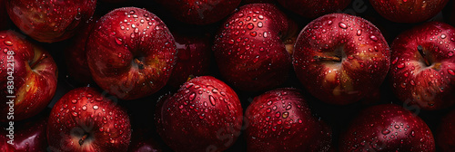 a pile of fresh red apples, generative AI